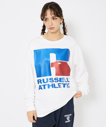JACKSON MATISSE | 【JACKSON MATISSE（ジャクソンマティス） × RUSSELL ATHLETIC（ラッセルアスレティック）】両面プリント ラメプリント ロングTシャツ ユニセックス(Tシャツ/カットソー)