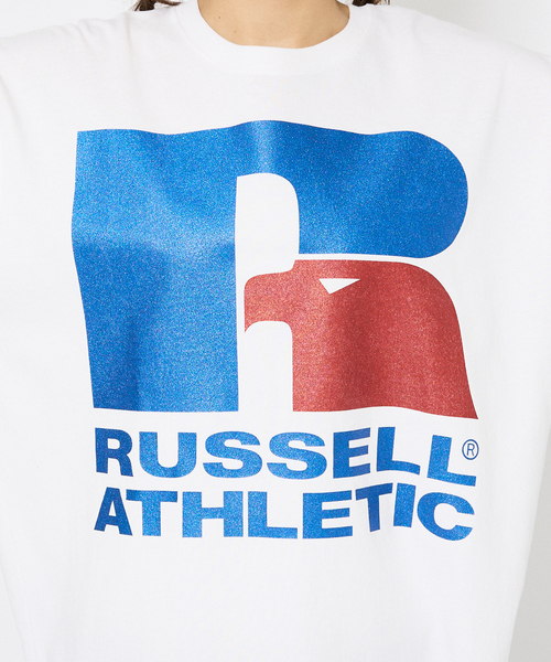 JACKSON MATISSE（ジャクソンマティス）の「【JACKSON MATISSE（ジャクソンマティス） × RUSSELL ATHLETIC（ラッセルアスレティック）】両面プリント ラメプリント ロングTシャツ ユニセックス（Tシャツ/カットソー・メンズ・グレー/ブラック/ホワイト・M/L/XL/XX-LARGE）」の22枚目の写真