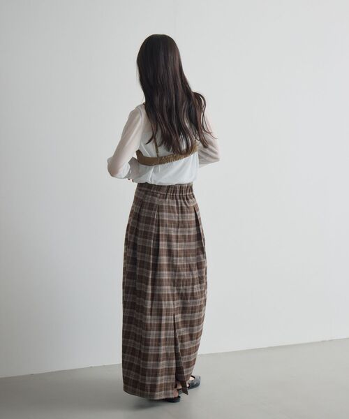 kivi(キヴィ)の「シャーリングビスチェ(その他トップス・レディース・ダークブラウン/チャコールグレー/ブラック・FREE)」の7枚目の写真