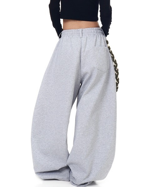 mushwear(マッシュウェア)の「ロープチェーン付き ワイドスウェットパンツ(スウェットパンツ・メンズ・グレー/ブラック・SMALL/MEDIUM/LARGE/X-LARGE)」の7枚目の写真