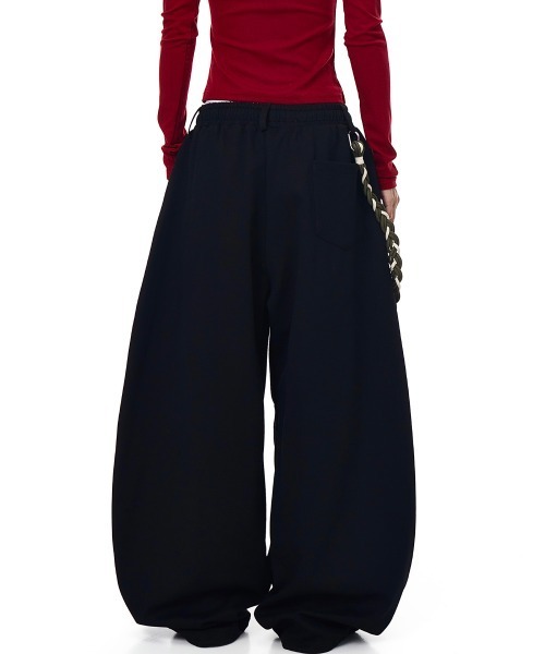 mushwear(マッシュウェア)の「ロープチェーン付き ワイドスウェットパンツ(スウェットパンツ・メンズ・グレー/ブラック・SMALL/MEDIUM/LARGE/X-LARGE)」の8枚目の写真