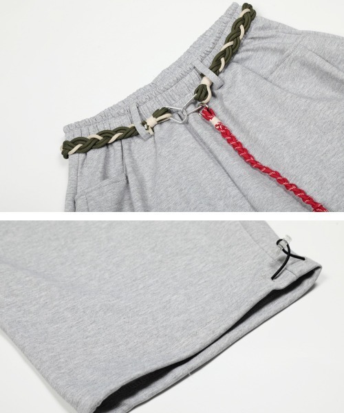 mushwear(マッシュウェア)の「ロープチェーン付き ワイドスウェットパンツ(スウェットパンツ・メンズ・グレー/ブラック・SMALL/MEDIUM/LARGE/X-LARGE)」の11枚目の写真