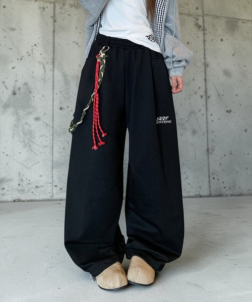mushwear(マッシュウェア)の「ロープチェーン付き ワイドスウェットパンツ(スウェットパンツ・メンズ・グレー/ブラック・SMALL/X-LARGE/MEDIUM/LARGE)」の17枚目の写真