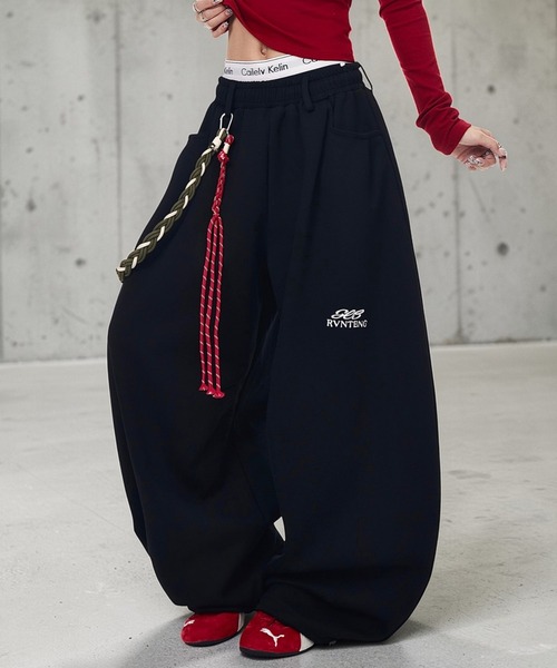 mushwear(マッシュウェア)の「ロープチェーン付き ワイドスウェットパンツ(スウェットパンツ・メンズ・グレー/ブラック・SMALL/X-LARGE/MEDIUM/LARGE)」の18枚目の写真