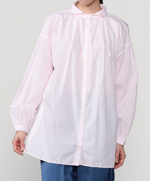 GALLEGO DESPORTES(ギャレゴデスポート)の「GALLEGO DESPORTES | コットン デザインカラー長袖シャツ WOMEN(シャツ/ブラウス・レディース・ピンク系その他・S)」の11枚目の写真