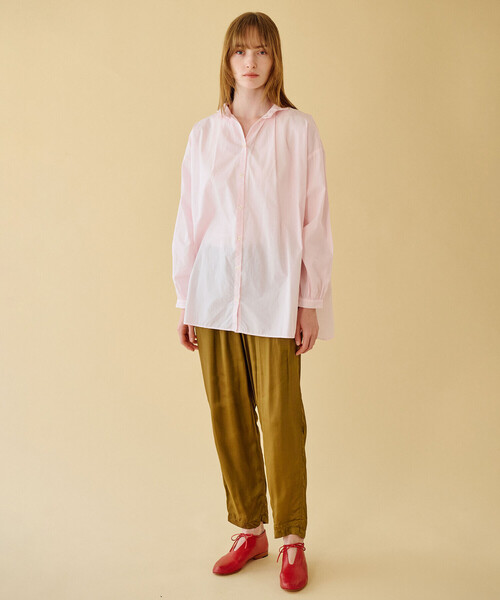 GALLEGO DESPORTES(ギャレゴデスポート)の「GALLEGO DESPORTES | コットン デザインカラー長袖シャツ WOMEN(シャツ/ブラウス・レディース・ピンク系その他・S)」の15枚目の写真