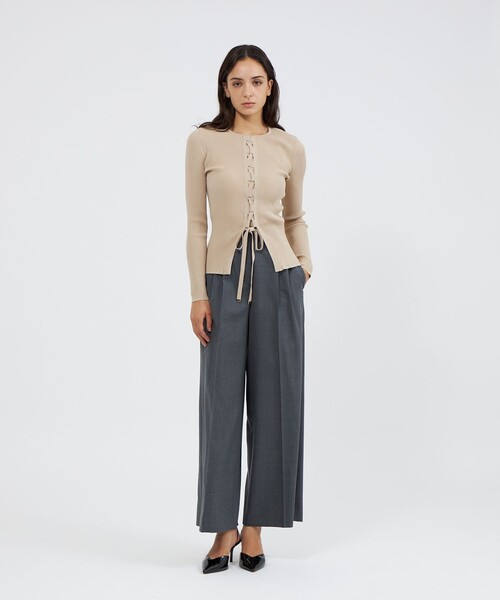 セール】レースアップニット プルオーバー（ニット/セーター）｜EPOCA