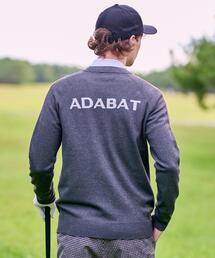 【新レーベル ADABAT NAVY】スリーブラインセミモックニット