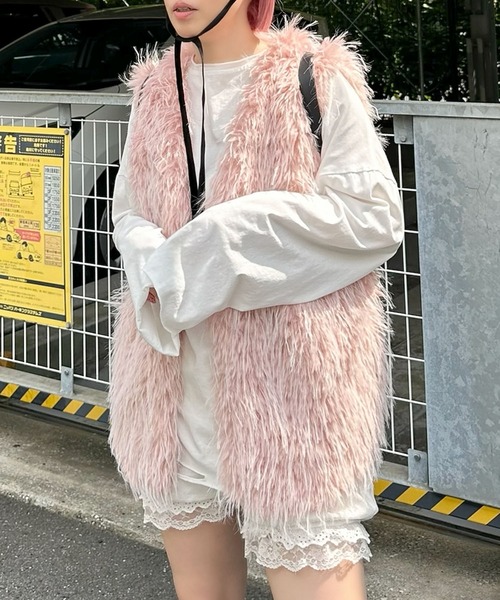 ふさふさベスト（その他アウター）｜Alley Tokyo（アリートーキョー
