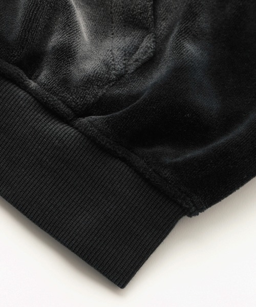 X-girl(エックスガール)の「FADED VELOUR COMPACT ZIP UP HOODIE(パーカー・レディース・ブラック/ライトブルー/ブラウン・S/M)」の12枚目の写真