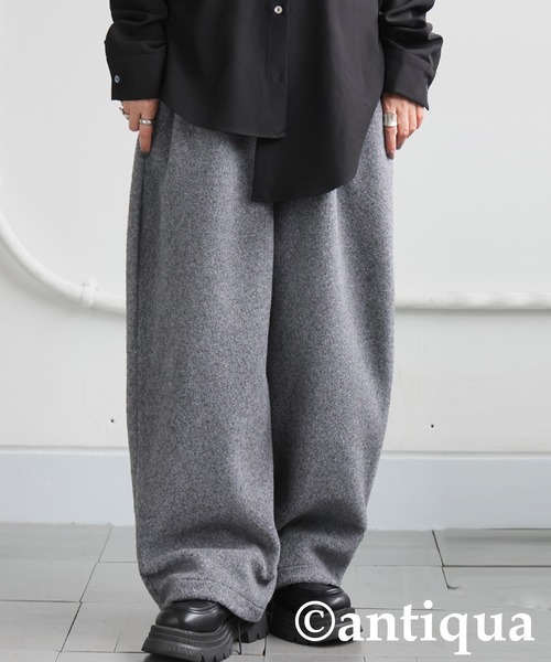 antiqua(アンティカ)の「プードルパンツ(その他パンツ・レディース・ブラック/グレー・P/R)」の14枚目の写真