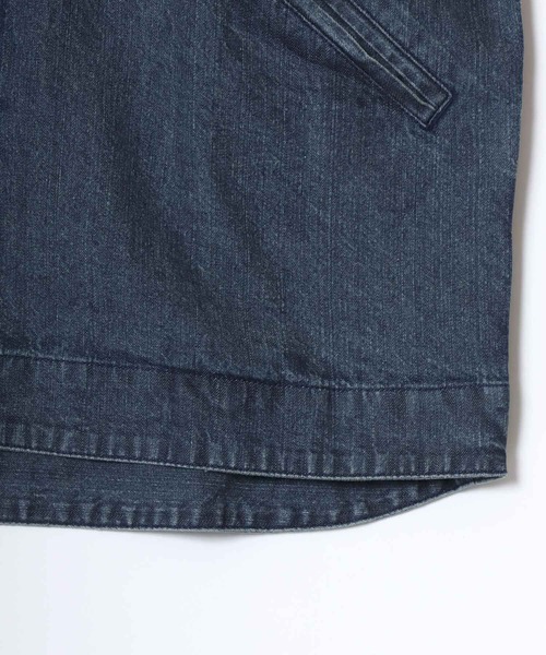 HOUSTON(ヒューストン)の「HOUSTON/ヒューストン Denim Zip Work Jacket/オーバーサイズ デニム 襟コーデュロイ ワークジャケット/ハンティングジャケット/ブルゾン/レディース メンズ(デニムジャケット・メンズ・ワンウォッシュ/ライトインディゴブルー/インディゴブルー・M/L/XL)」の17枚目の写真