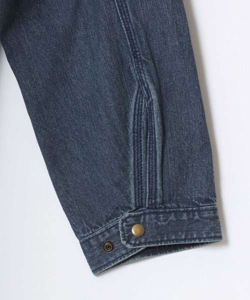 HOUSTON(ヒューストン)の「HOUSTON/ヒューストン Denim Zip Work Jacket/オーバーサイズ デニム 襟コーデュロイ ワークジャケット/ハンティングジャケット/ブルゾン/レディース メンズ(デニムジャケット・メンズ・ワンウォッシュ/ライトインディゴブルー/インディゴブルー・M/L/XL)」の19枚目の写真