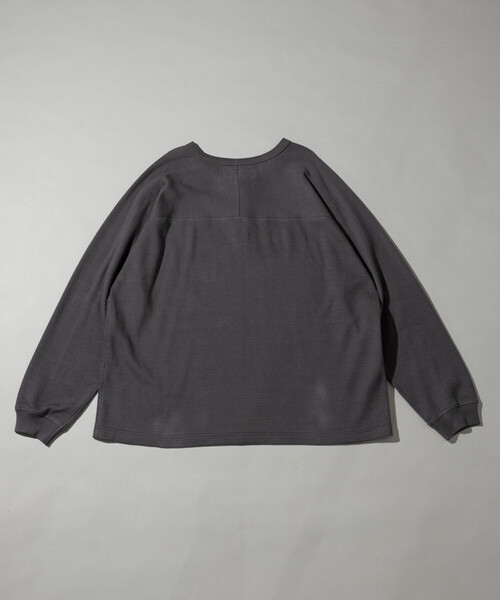 RED KAP（レッドキャップ）の「RED KAP/レッドキャップ 別注 サーマル ヘンリーネック ロングスリーブ Tシャツ（Tシャツ/カットソー・メンズ・チャコールグレー/ブラック/ホワイト/オリーブ・MEDIUM/SMALL/LARGE）」の12枚目の写真