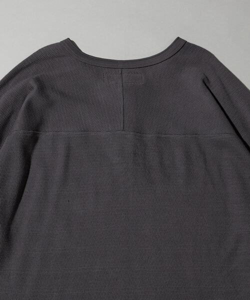 RED KAP（レッドキャップ）の「RED KAP/レッドキャップ 別注 サーマル ヘンリーネック ロングスリーブ Tシャツ（Tシャツ/カットソー・メンズ・チャコールグレー/ブラック/ホワイト/オリーブ・MEDIUM/SMALL/LARGE）」の13枚目の写真