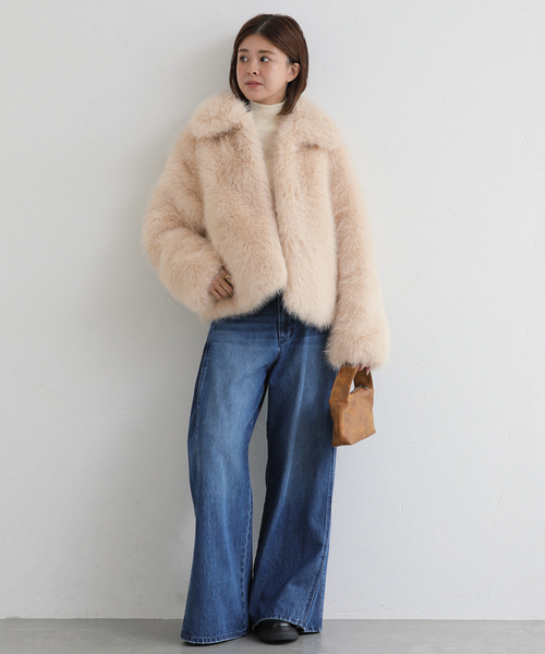 U by SPICK&SPAN(ユーバイスピックアンドスパン)の「HAVELESS/ハブレス HAILEE FAIUX FUR JACKET(その他アウター・レディース・ベージュ系その他・SMALL)」の16枚目の写真