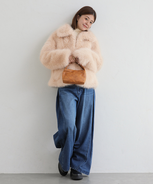 U by SPICK&SPAN(ユーバイスピックアンドスパン)の「HAVELESS/ハブレス HAILEE FAIUX FUR JACKET(その他アウター・レディース・ベージュ系その他・SMALL)」の17枚目の写真