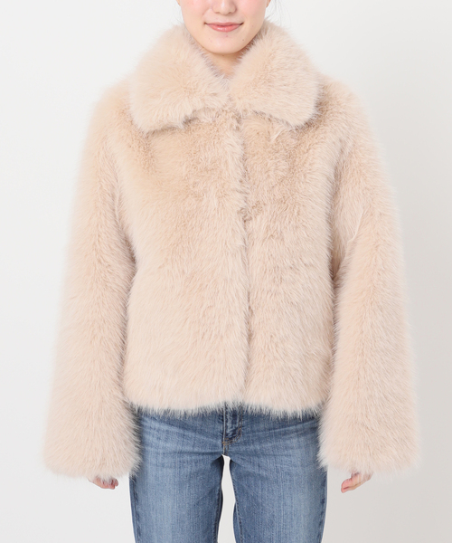 U by SPICK&SPAN(ユーバイスピックアンドスパン)の「HAVELESS/ハブレス HAILEE FAIUX FUR JACKET(その他アウター・レディース・ベージュ系その他・SMALL)」の22枚目の写真