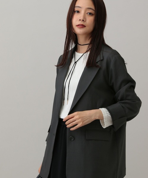 セール】MATINEE LINE/ツイルストレッチ/シングルテーラードジャケット