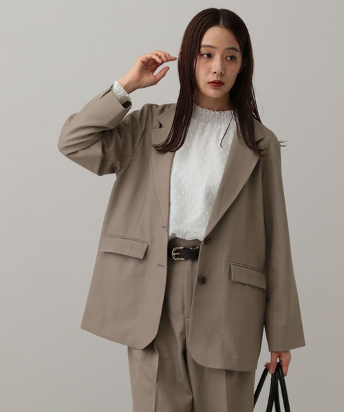 セール】MATINEE LINE/ツイルストレッチ/シングルテーラードジャケット