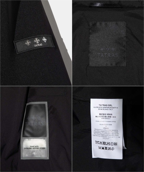 TATRAS（タトラス）の「TATRAS TARO DOWN JACKET タトラス タロ ライトダウンジャケット（ダウンジャケット/コート・メンズ・ブラック/ネイビー・3/4）」の15枚目の写真