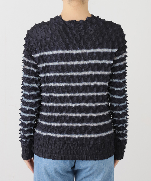 MASU（エムエーエスユー）の「MASU SPIKY PABLO CARDIGAN M25F9CS004：カーディガン（ニット/セーター・レディース・ネイビー・46）」の5枚目の写真