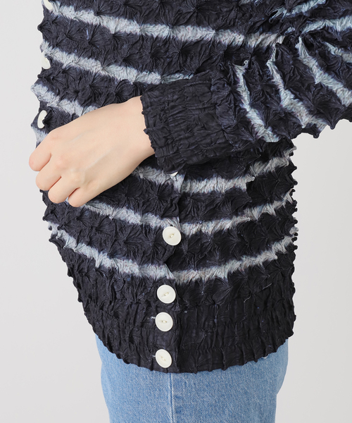 MASU（エムエーエスユー）の「MASU SPIKY PABLO CARDIGAN M25F9CS004：カーディガン（ニット/セーター・レディース・ネイビー・46）」の8枚目の写真