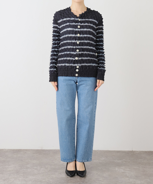 MASU（エムエーエスユー）の「MASU SPIKY PABLO CARDIGAN M25F9CS004：カーディガン（ニット/セーター・レディース・ネイビー・46）」の13枚目の写真
