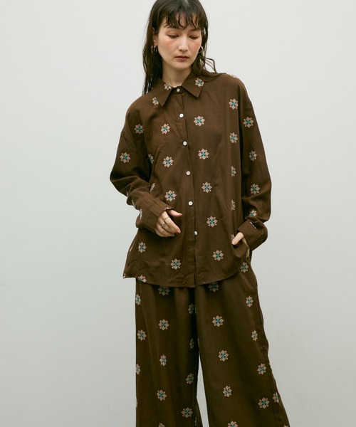 runurunuパッチワークデザイン トップス セットアップ runurunuパッチワークデザイン トップス セットアップ runurunu