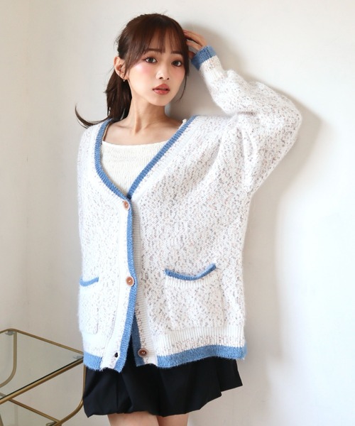 セール】モヘアミックスカーディガン（カーディガン/ボレロ）｜CECIL