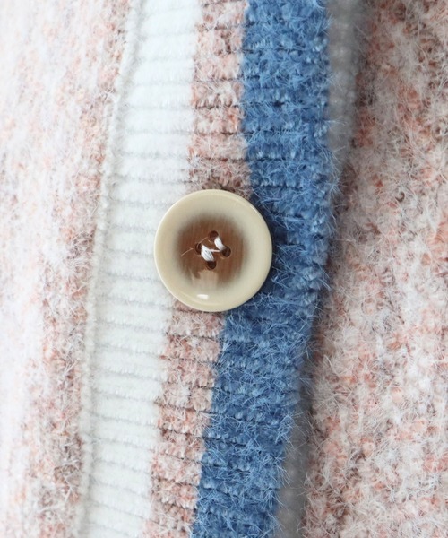 CECIL McBEE（セシルマクビー）の「モヘアミックスカーディガン（カーディガン/ボレロ・レディース・グレー/ピンク/ベージュ・MEDIUM）」の10枚目の写真