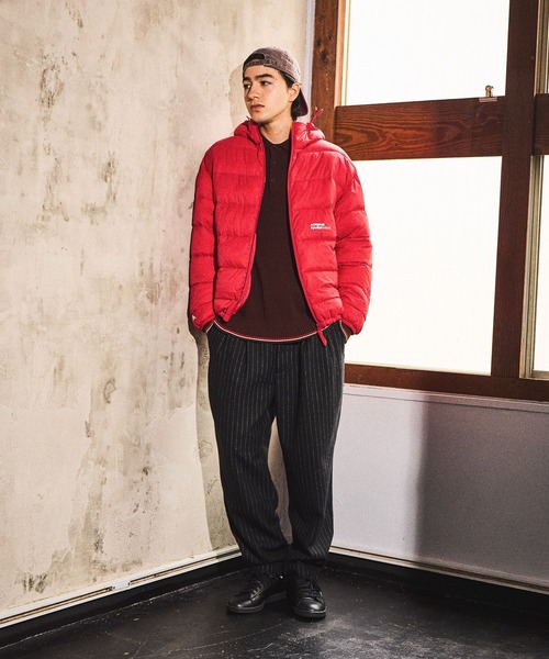 niko and...（ニコアンド）の「ショート中綿フードブルゾン（ブルゾン・メンズ・レッド/グリーン/ブラック・MEDIUM/LARGE）」の9枚目の写真