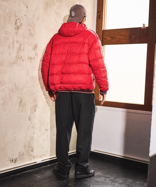 niko and...（ニコアンド）の「ショート中綿フードブルゾン（ブルゾン・メンズ・レッド/グリーン/ブラック・MEDIUM/LARGE）」の11枚目の写真