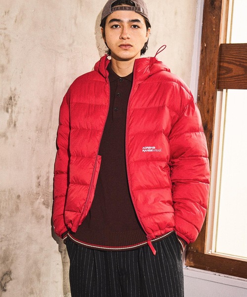 niko and...（ニコアンド）の「ショート中綿フードブルゾン（ブルゾン・メンズ・レッド/グリーン/ブラック・MEDIUM/LARGE）」の12枚目の写真