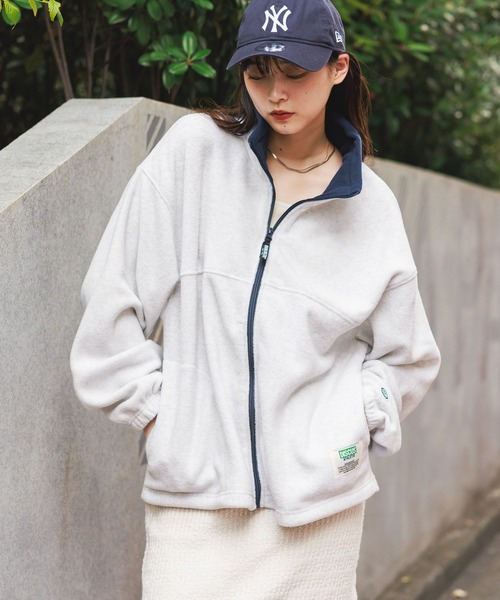 DISCUS ATHLETIC（ディスカス　アスレチック）の「＜DISCUS/ディスカス＞フリースZIPジャケット（スウェット・レディース・ライトブルー/ネイビー/ダークグレー/その他4・MEDIUM/LARGE/X-LARGE）」の22枚目の写真