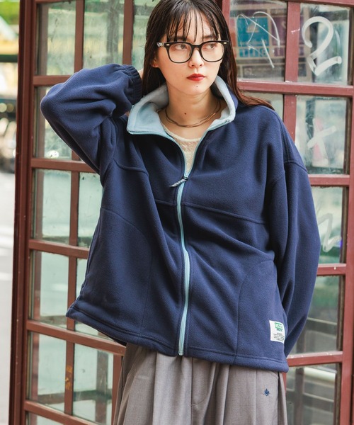 DISCUS ATHLETIC（ディスカス　アスレチック）の「＜DISCUS/ディスカス＞フリースZIPジャケット（スウェット・レディース・ライトブルー/ネイビー/ダークグレー/その他4・MEDIUM/LARGE/X-LARGE）」の5枚目の写真