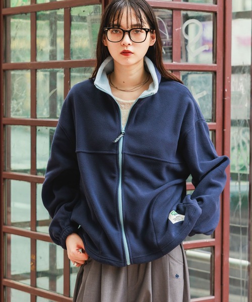 DISCUS ATHLETIC（ディスカス　アスレチック）の「＜DISCUS/ディスカス＞フリースZIPジャケット（スウェット・レディース・ライトブルー/ネイビー/ダークグレー/その他4・MEDIUM/LARGE/X-LARGE）」の6枚目の写真