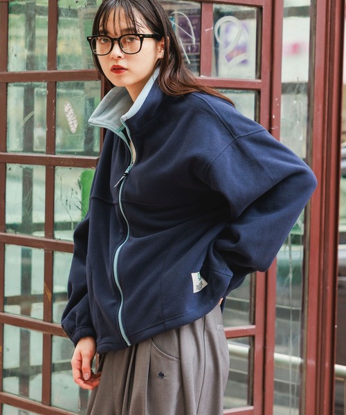 DISCUS ATHLETIC（ディスカス　アスレチック）の「＜DISCUS/ディスカス＞フリースZIPジャケット（スウェット・レディース・ライトブルー/ネイビー/ダークグレー/その他4・MEDIUM/LARGE/X-LARGE）」の7枚目の写真