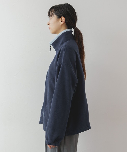 DISCUS ATHLETIC（ディスカス　アスレチック）の「＜DISCUS/ディスカス＞フリースZIPジャケット（スウェット・レディース・ライトブルー/ネイビー/ダークグレー/その他4・MEDIUM/LARGE/X-LARGE）」の8枚目の写真