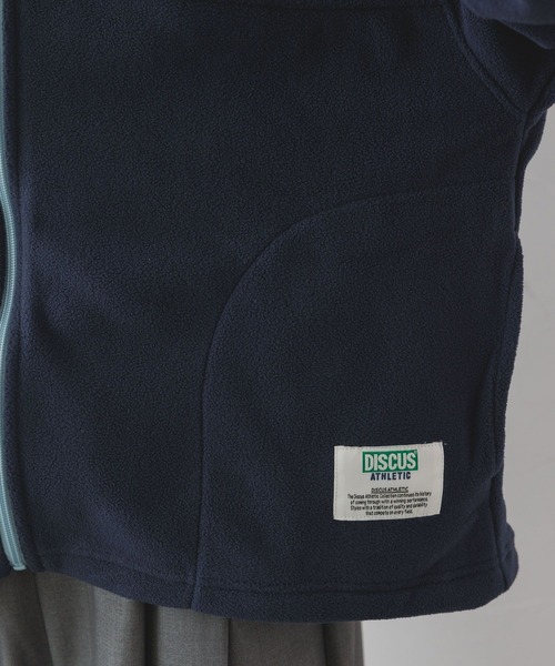DISCUS ATHLETIC（ディスカス　アスレチック）の「＜DISCUS/ディスカス＞フリースZIPジャケット（スウェット・レディース・ライトブルー/ネイビー/ダークグレー/その他4・MEDIUM/LARGE/X-LARGE）」の13枚目の写真