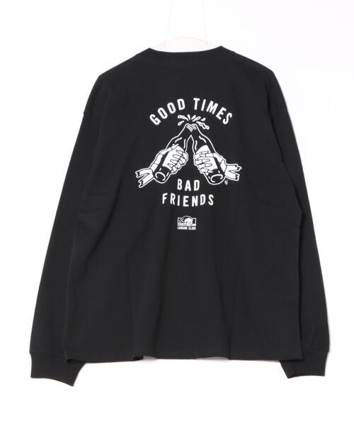 LURKING CLASS(ラーキングクラス)の「LURKING CLASS/ラーキングクラス 長袖 Tシャツ ロンT バックプリント オーバーサイズ GOOD TIMES L/S TEE ST25FTM01(Tシャツ/カットソー・メンズ・ブラック/ホワイト・L/M/XL)」の9枚目の写真