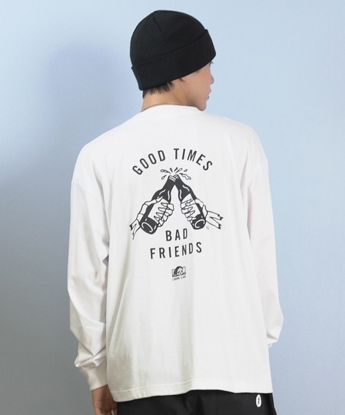 LURKING CLASS(ラーキングクラス)の「LURKING CLASS/ラーキングクラス 長袖 Tシャツ ロンT バックプリント オーバーサイズ GOOD TIMES L/S TEE ST25FTM01(Tシャツ/カットソー・メンズ・ブラック/ホワイト・L/M/XL)」の11枚目の写真