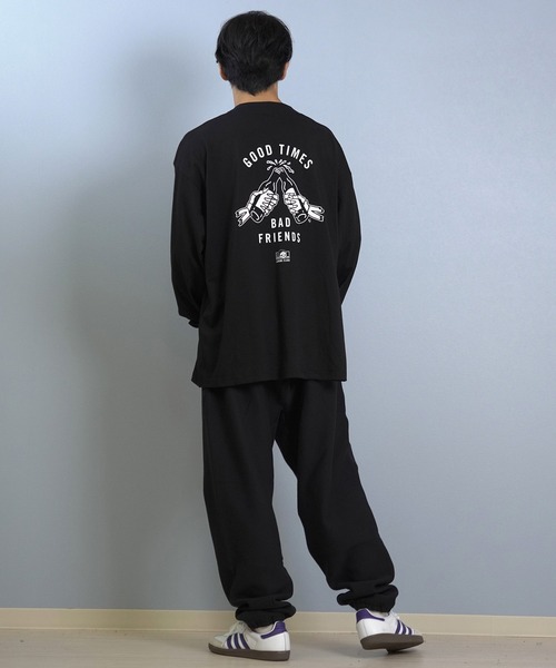 LURKING CLASS(ラーキングクラス)の「LURKING CLASS/ラーキングクラス 長袖 Tシャツ ロンT バックプリント オーバーサイズ GOOD TIMES L/S TEE ST25FTM01(Tシャツ/カットソー・メンズ・ブラック/ホワイト・L/M/XL)」の7枚目の写真