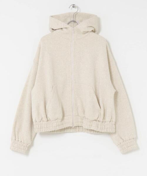 EKAL(エカル)の「ボタニルプライム裏起毛ZIPパーカー(パーカー・レディース・ホワイト系その他/ブラック・ONE)」の13枚目の写真