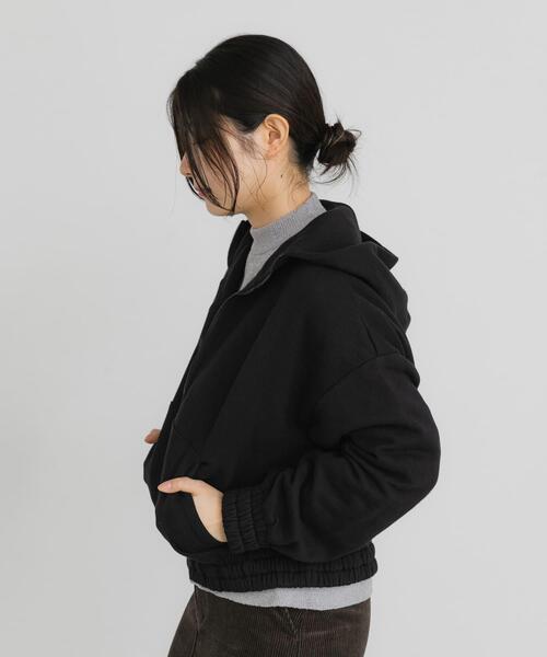 EKAL(エカル)の「ボタニルプライム裏起毛ZIPパーカー(パーカー・レディース・ホワイト系その他/ブラック・ONE)」の20枚目の写真