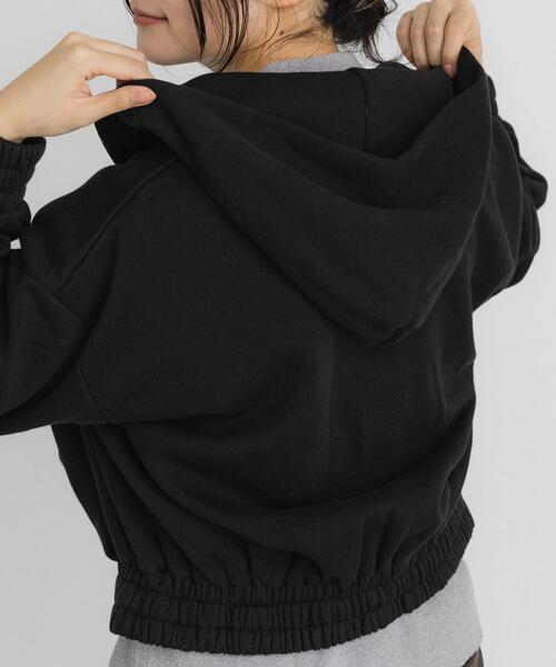 EKAL(エカル)の「ボタニルプライム裏起毛ZIPパーカー(パーカー・レディース・ホワイト系その他/ブラック・ONE)」の22枚目の写真