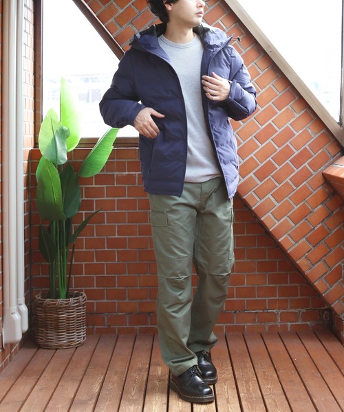 ８(eight)（エイト）の「ダウン混シームレスジャケット（ダウンジャケット/コート・メンズ・チャコールグレー/ブラック/ネイビー・SMALL/MEDIUM/LARGE/XX-LARGE/X-LARGE）」の7枚目の写真