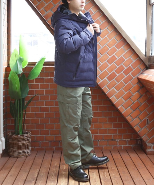 ８(eight)（エイト）の「ダウン混シームレスジャケット（ダウンジャケット/コート・メンズ・チャコールグレー/ブラック/ネイビー・SMALL/MEDIUM/LARGE/XX-LARGE/X-LARGE）」の8枚目の写真