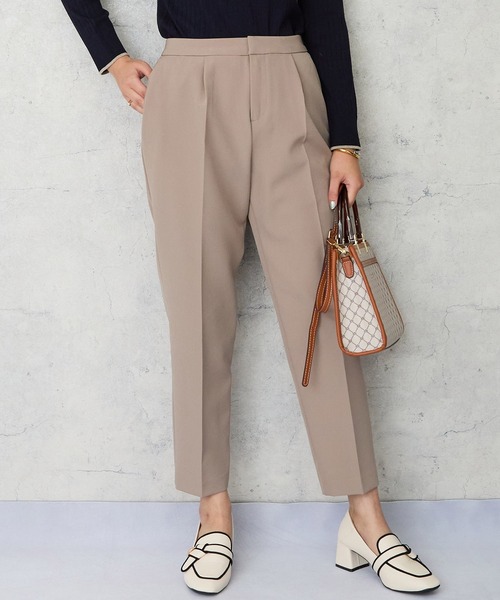 JETSET SOLO PLUS （ジェットセットソロプラス）の「【JETSET SOLO PLUS】Wクロス テーパードパンツ（その他パンツ・レディース・チャコール/ベージュ・FREE）」の12枚目の写真