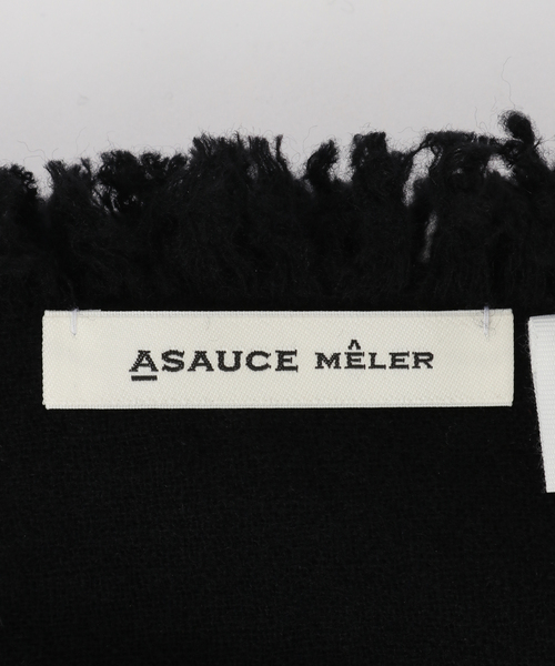 【ASAUCE MELER】ファインラムエアリーソリッドウールストール / AM25F-ST16